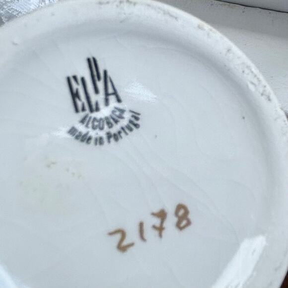 Vintage ELPA Alcobaca Portugal Hand Painted Gilded Ginger Jar Urn - Picture 9 of 11